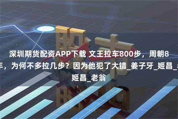 深圳期货配资APP下载 文王拉车800步，周朝800年，为何不多拉几步？因为他犯了大错_姜子牙_姬昌_老翁