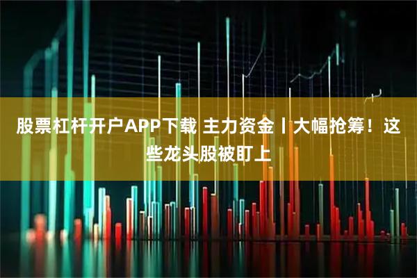 股票杠杆开户APP下载 主力资金丨大幅抢筹！这些龙头股被盯上